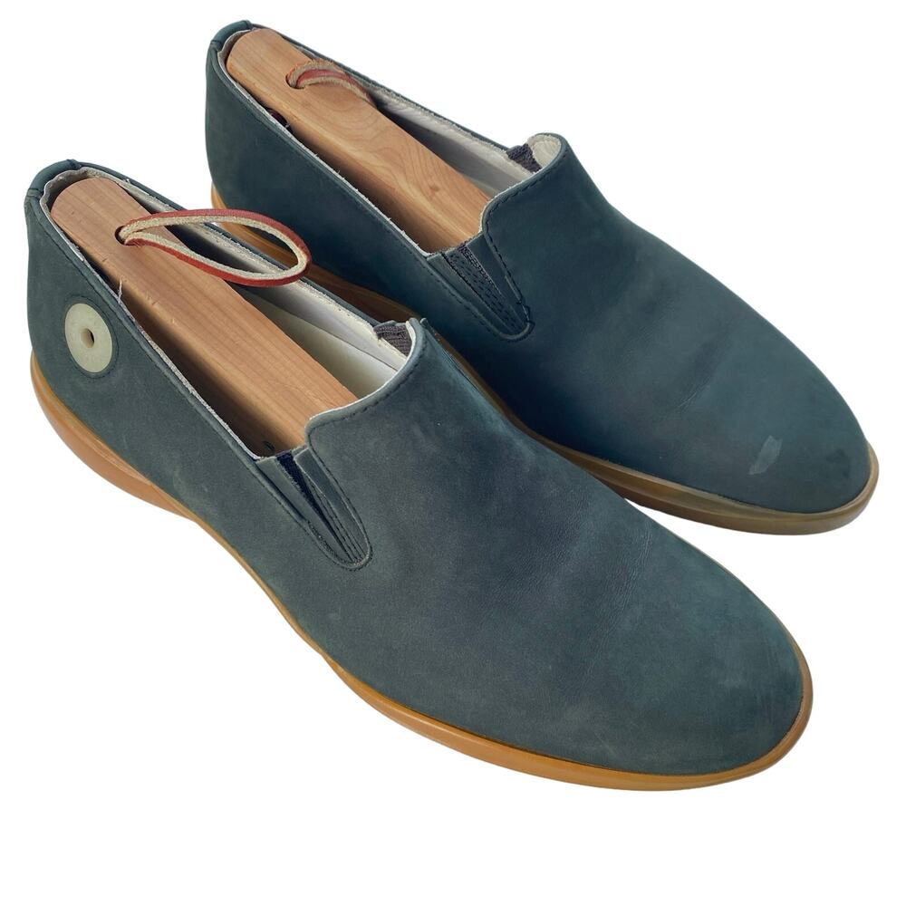 Authentic Louis Vuitton Grey Suede Slip On Shoes Sz 6.5 (37) great condition!